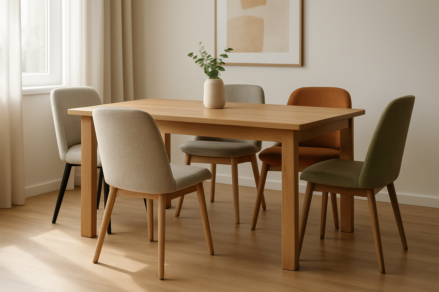 Eetkamerstoelen bij de tafel kiezen: zithoogte en ruimte